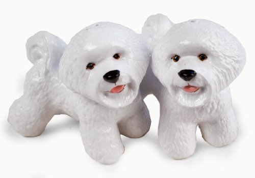 Bichon Frise Handmade Salt and Pepper Shaker (10cm x 8cm)