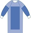 Medline Aurora Gown, Poly Reinforcd, Raglan Slv - X-Large (48", 122 cm) - Qty of 30 Medline Aurora Gown, Poly Reinforcd, Raglan Slv - X-Large (48", 122 cm) - Qty of 30