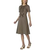 Merona® Ruffled Shirtdress - Brown Dot