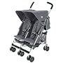 Maclaren Twin Triumph Charcoal Pushchair