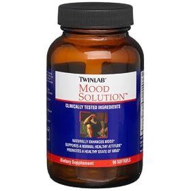 Twinlab Mood Solution Dietary Supplement,  90 Count Softgels