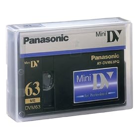Panasonic AYDVM63PQ 63/42 Minute Professional Quality Mini-DV Digital Tape.