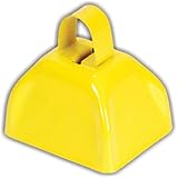3" Metal Cowbell (1 dozen) - Yellow