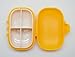 Meta-U- 4 Compartments Pill Case- PP Plastic- for Vitamins |Probiotics | Fish Oil | Calcium Chewables- Pill Organizer for Travel | Daily Dose | Emergencies- 1 Pcs (Yellow)