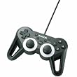 ELECOM USBゲームパッド 12ボタン 振動 連射 高耐久 ブラック JC-U3312SBK