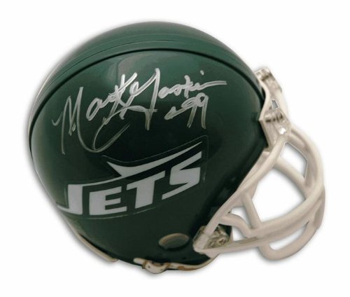 Autographed Mark Gastineau New York Jets Throwback Mini Helmet