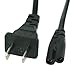 DSYJ AC Power Cord(5ft, Black) - Universal Replacement for Xbox One S/X, Xbox Series X/S, PS4, PS4 Slim, PS5, PS3 Slim/Super Slim UL Listed