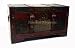 21.5 in w x 10.5 in d x 11.75 in ht, Wood Brass Trunk