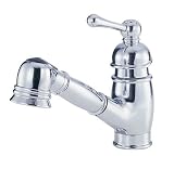 Danze D457014 Opulence Single Handle Kitchen Faucet with Pull-Out Spout and Lever Handle, Chrome