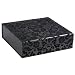 Think Posh Black/Black Flock Keepsake Gift Box, Large
