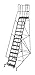 Cotterman 1514R2642A3E20B4W5C1P3 - Rolling Ladder Steel 182In. H. Gray