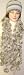 Three Strand Grey Luxurious Rabbit Fur Scarf Offered in Combination with Hand Crochet...