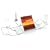 PT Bathtub Caddy Snow Flakes, White