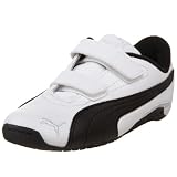 PUMA Toddler/Little Kid Drift Cat II L Hook-And-Loop Sneaker,White/Black,3 M US Little Kid