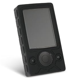 Eforcity-Sup�rieur Housse Etui de silicone pour Microsoft Zune, noir