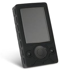 eForCity Premium Heavy Duty Durable Protection Silicone Skin Case for Microsoft Zune 30GB mp3 player, Solid JET Black with Access to ALL Buttons
