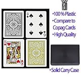 KEM Arrow Black and Gold Bridge Size Standard Index Playing Cards
