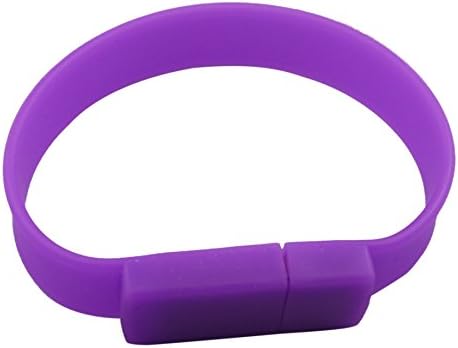 Lalakie® Wristband Bracelet USB 3.0 Memory Stick Pendrive Flash Drive 32GB High Speed (Purple)