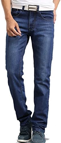 BAJI NewFashion Brand Men Jeans Cotton Jeans Casual Straight Washed Pants Blue Jeans