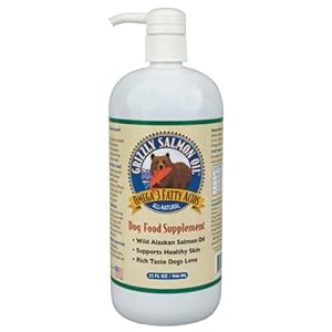 Grizzly Salmon Oil All-natural Dog Food Supplement In Pump-bottle Dispenser
