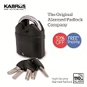 Kabrus High Security Heavy Duty Alarm Padlock / Shipping & Storage Container Security / Home Garden Shed Security / Retail Shops / High Security Padlocks / Heavy Duty Alarmed Siren Alarm Locks 110dB