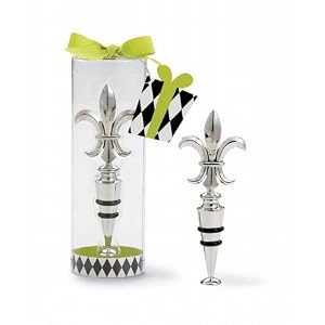 Fleur De Lis Bottle Stopper by Mud Pie