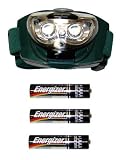 Sporting Goods : Trailfinder Series 3 AAA 3 LED Headlight Eveready Energizer Flashlight (3AAA Batteries Included)