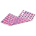 HDE Ultra Thin Silicone Rubber Keyboard Skin Cover for MacBook Pro Non Retina 13/15/17 (Pink and Purple Checkered)