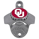 OKLAHOMA SOONERS MOUNTED BOTTLE OPENER