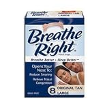 Breathe Right Original Tan – 8 Large Nasal Strips