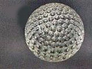 GOLF BALL PAPERWEIGHT, CRYSTAL.
