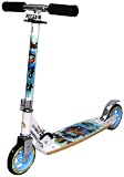 bike*star 145mm Trottinette Patinette - Couleur Blanc & Bleu