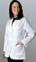 30" Unisex Classic Three Pocket Consultation Coat, 2XLarge, White