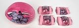 Child Helmet and Pads Combo Pack - Pink Aloha Design - CPSC Standard