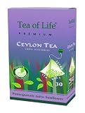 Tea Of Life White Tea Series, Sunflower Pomegranate Juice, 30-Count Tetra Tea Bag, 2.1-Ounce Boxes (Pack of 6)