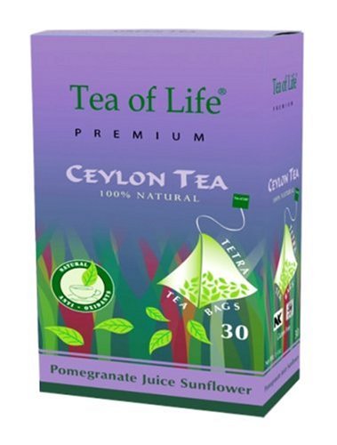 Tea Of Life White Tea Series, Sunflower Pomegranate Juice, 30-Count Tetra Tea Bag,... by Tea Of Life