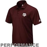 adidas Texas A&M Aggies Maroon ClimaLITE Performance Polo