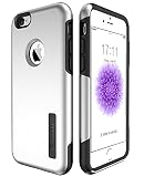iPhone 6 Case, TOTU®Shock-Absorbing Heavy Duty Protective Cover[Lifetime Warranty] Dual Layer Hybrid Case for iPhone 6 4.7(Elite Silver / Black)