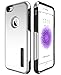iPhone 6S Case, 6S Case, TOTU Premium Shock-Absorbing TPU Cases Durable Bumper Dual-Layer Cover ,Soft Anti-Scratch Finish Work with iPhone 6 2014 / 6S 2015 - Elite Silver / Black