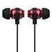 Francois et Mimi in-Ear 3.5mm Aux Hi-Fidelity Headphones Earbuds CH-13, Red