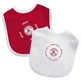 Baby Fanatic 2 Count Team Color Bibs, Boston Red Sox