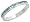 Sterling Silver Eternity Band, w/ March Birthstone, Aquamarine Crystals, 1/8