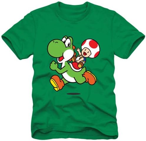 Super Mario Yoshi and Toad Green T-shirt (XXL)