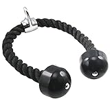 Outdoortips UK FREE Delivery Heavy Duty Heavy Duty Tricep Rope Lat Cord Multi Gym Bodybuilding Cable Attachment