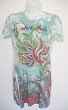 Christian Audigier - Love Bird" Women's All Over Print Tee - Mint Green (CLEARANCE SALE)