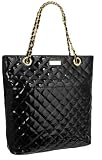EyeCatchBags - Polo Quilted Patent Shoulder Bag Handbag Black