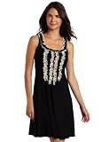 Karen Kane Women’s Ruffle Lace Neckline Dress