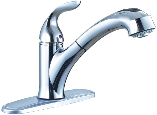 Premier Faucet 126969 Waterfront Lead Free Single Handle Kitchen Pull-Out Faucet, Chrome