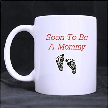 Charming Soon To Be A Mommy Graphic Pattern Ceramic White Mug