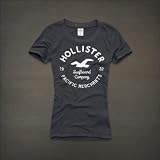 Hollister Co. ホリスター レディース 半袖 Tシャツ カットソー [ネイビー/アップリケ] 並行輸入品